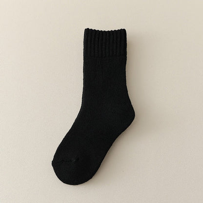 MyKids-USA® Unisex Thickened Children’s Fleece-lined Mid-Calf Socks