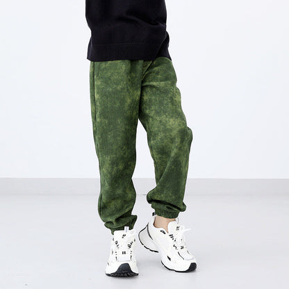 MyKids-USA® Modern Casual Unisex Versatile Wax-dyed Pants