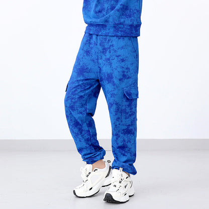 MyKids-USA® Modern Casual Boys Versatile Wax-dyed Pants