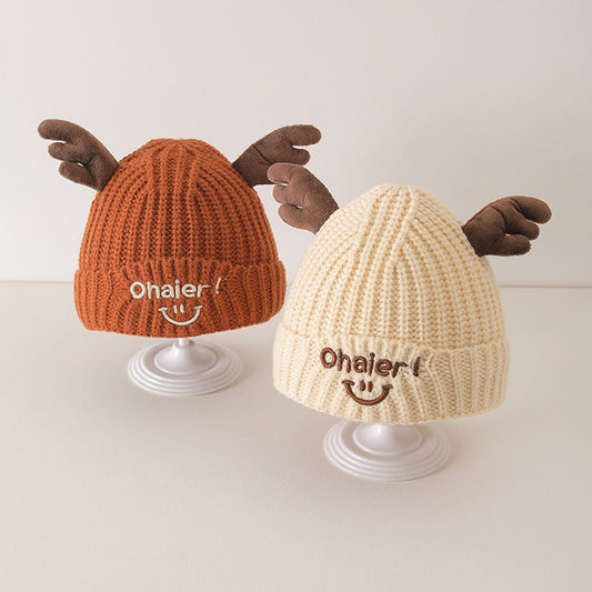 MyKids-USA® Cute Deer Antlers Knit Hat for Baby: Sweet Cute Hat