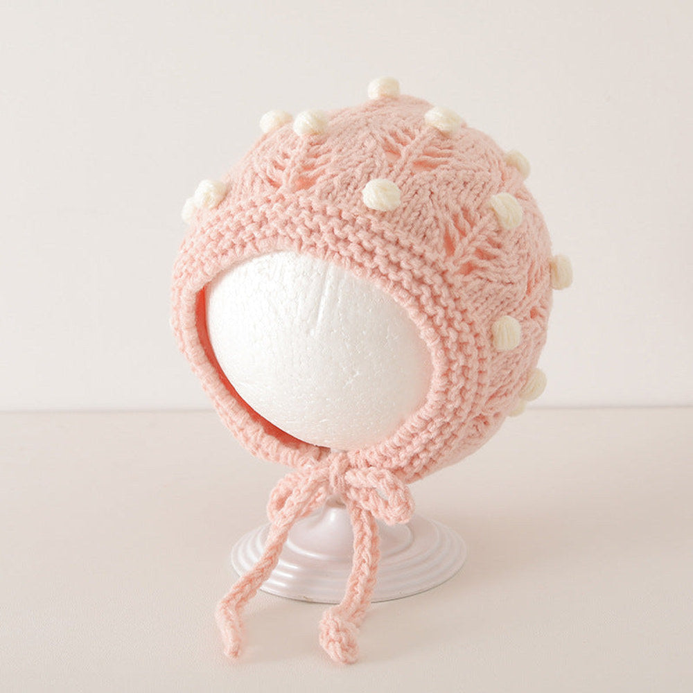 MyKids-USA® Vintage Design Warm Balaclava for Baby: Sweet Cute Ear Protector Hat