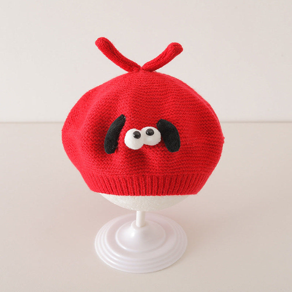 MyKids-USA® Cute Cartoon Knited Hat for Baby: Painter’s Beret Hat
