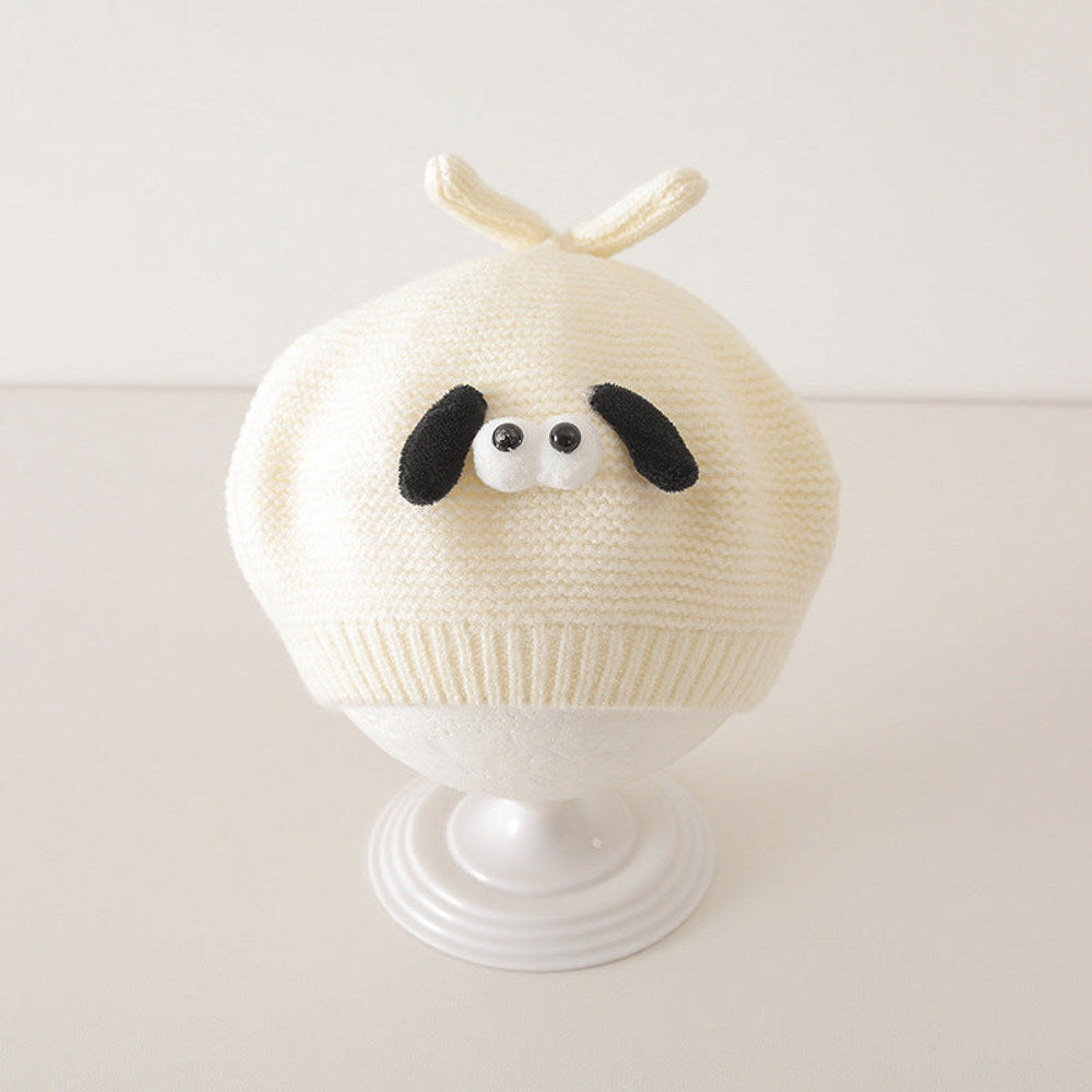 MyKids-USA® Cute Cartoon Knited Hat for Baby: Painter’s Beret Hat