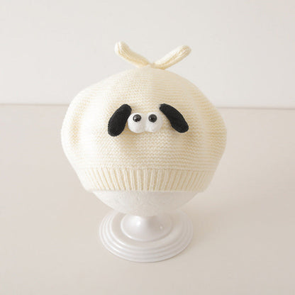 MyKids-USA® Cute Cartoon Knited Hat for Baby: Painter’s Beret Hat