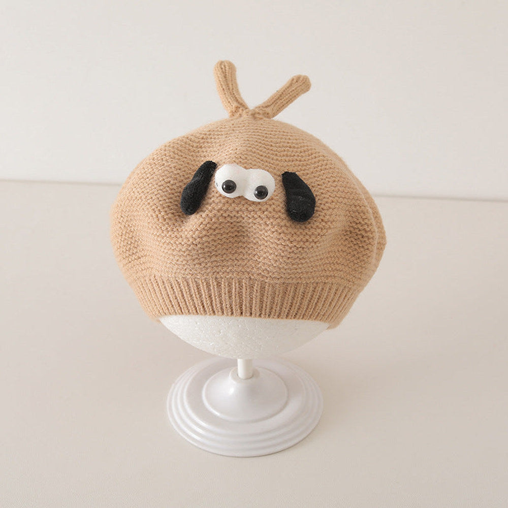 MyKids-USA® Cute Cartoon Knited Hat for Baby: Painter’s Beret Hat