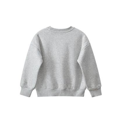 MyKids-USA® Baby Boy Kids Teddy and Letters Pattern Crew Neck Long Sleeves Warm Cozy Pullover