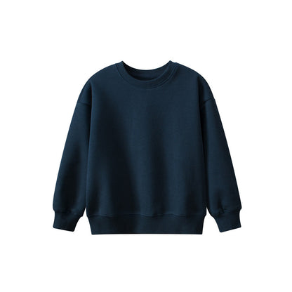 MyKids-USA® Baby Kids Plain Solid Color Crew Neck Long Sleeves Warm Cozy Pullover