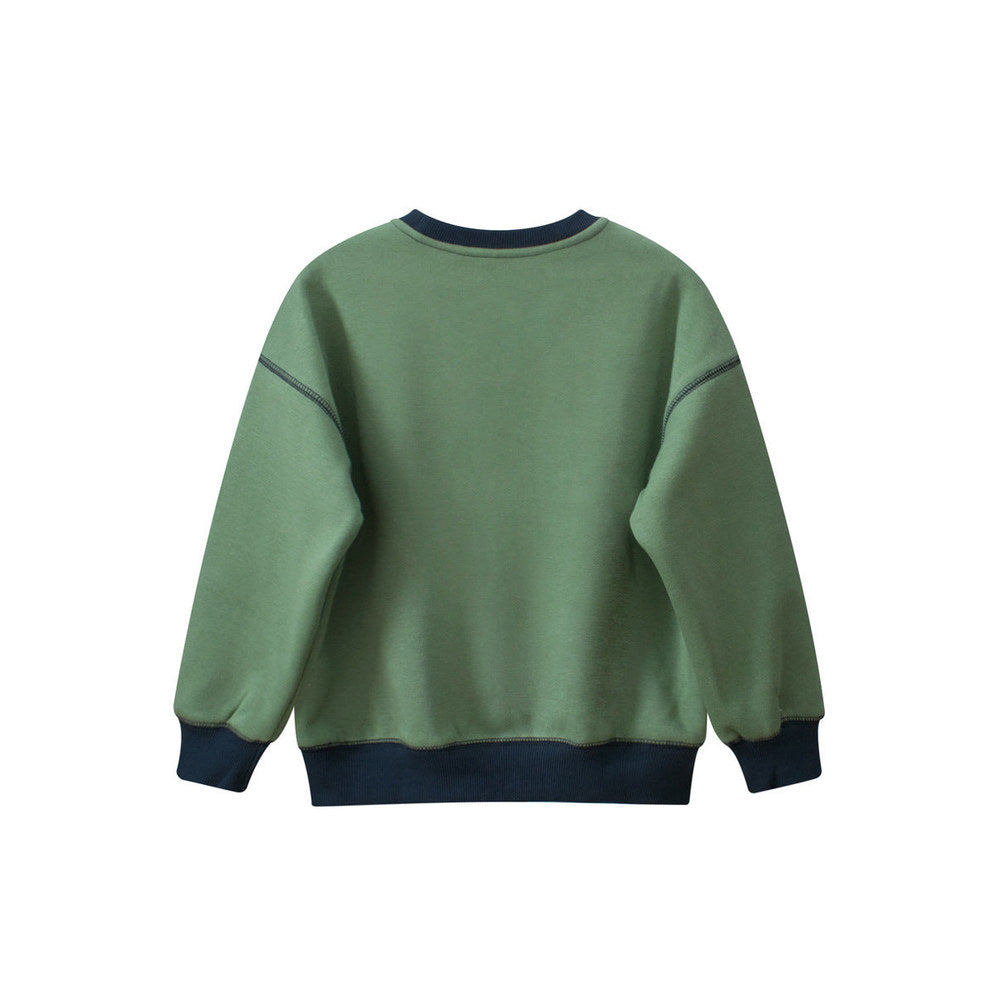 MyKids-USA® Kids Kitten Pattern Crew Neck Long Sleeves Warm Cozy Pullover