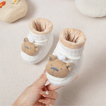 MyKids-USA® Anti-slip Soft Sole Baby Shoes with Fleece-lined Thick Cotton-padded Fabric
