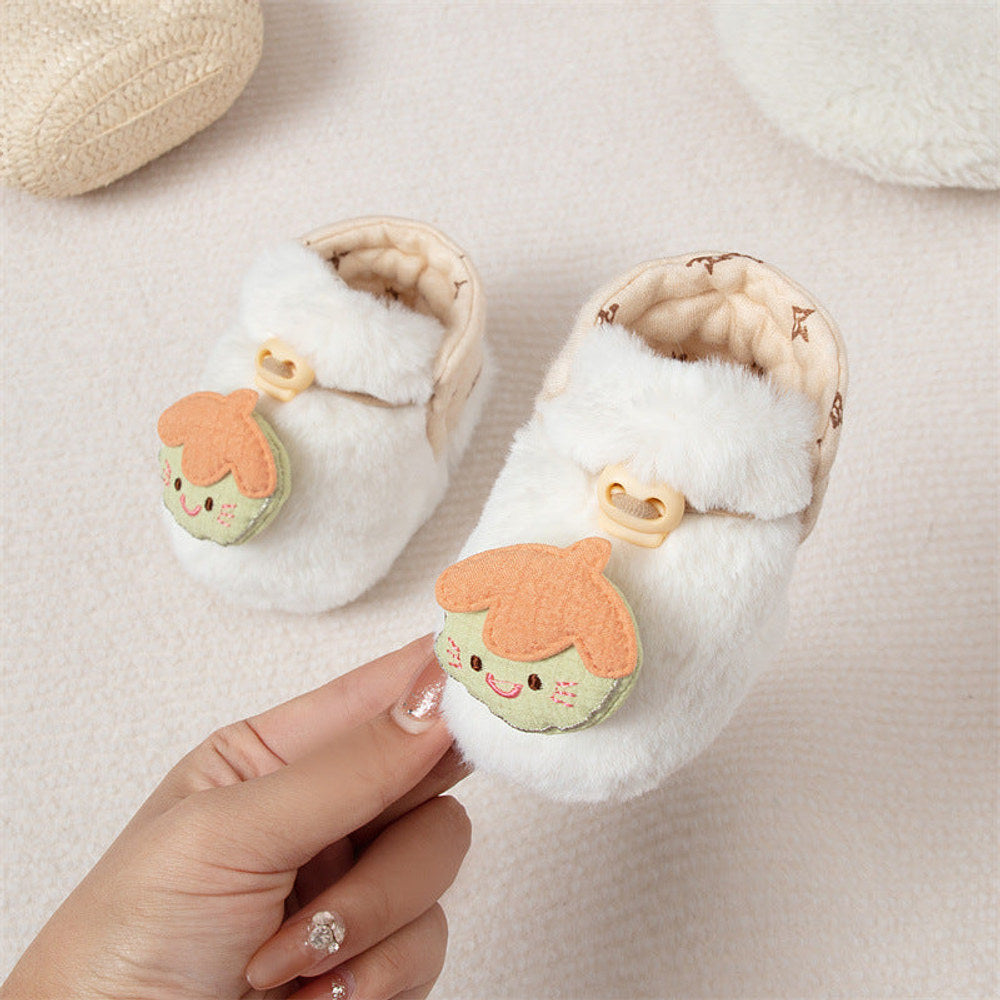 MyKids-USA® Baby Animals Cartoon Pattern Anti-slip Fleece-lined Toddler Cotton Shoes