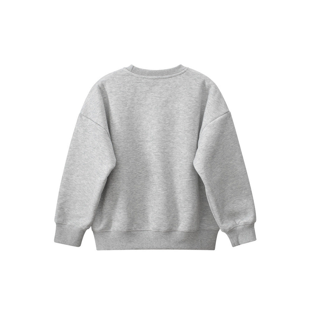 MyKids-USA® Baby Kids Puppy Embroidered Pattern Crew Neck Long Sleeves Warm Cozy Pullover