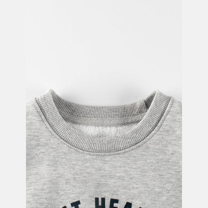 MyKids-USA® Fleece-lined Pullover Hoodie with Letter Design for Big Boys