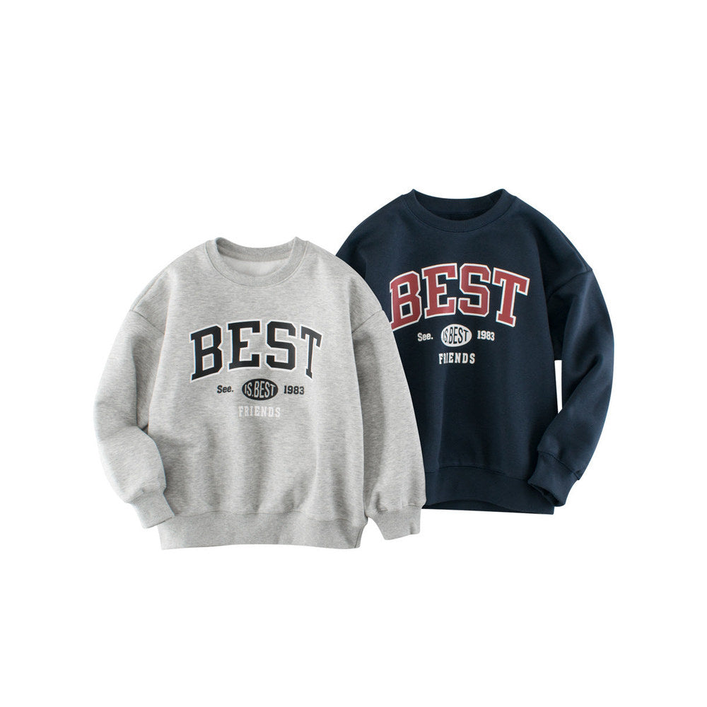 MyKids-USA® Fleece-lined Pullover Hoodie with Letter Design for Big Boys