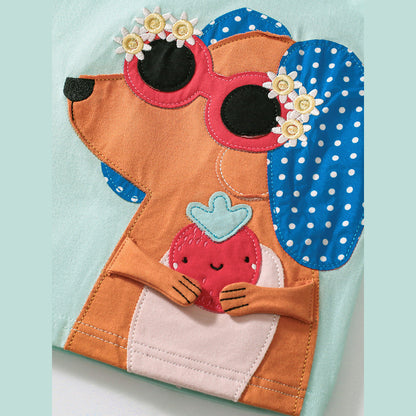 MyKids-USA® Baby Kids Puppy Cartoon Pattern T-shirt and Shorts Clothing Set for Girls