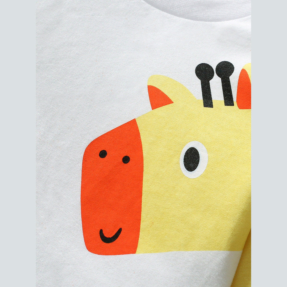 MyKids-USA® Kids’ Animals Cartoon Pattern Short Sleeves T-shirt in European and American Style