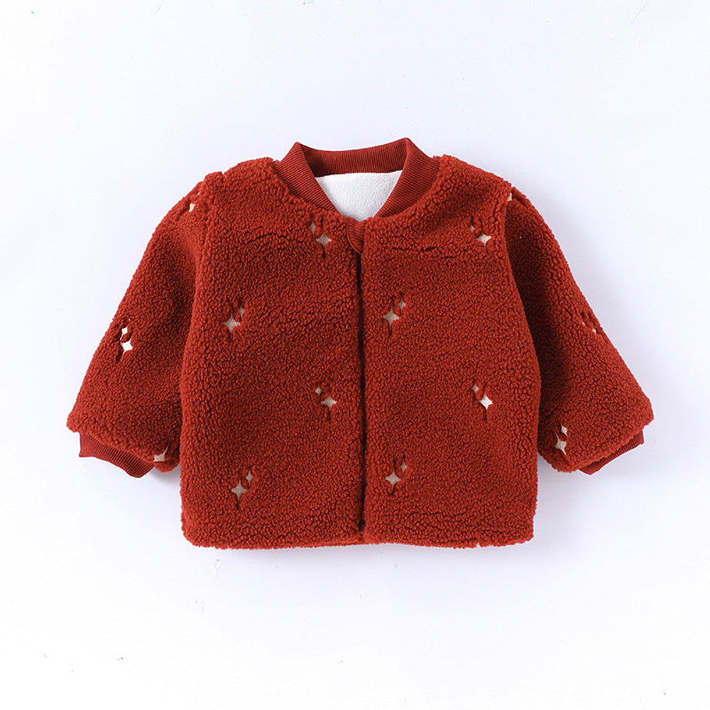 MyKids-USA® Unisex Baby’s Warm Fleece-lined Starlight Pattern Rompers