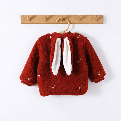 MyKids-USA® Unisex Baby’s Warm Fleece-lined Starlight Pattern Rompers