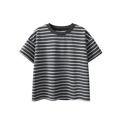 Arrival Children Boys’ Casual Striped Short Sleeves T-shirt in European and American Style for Summer
