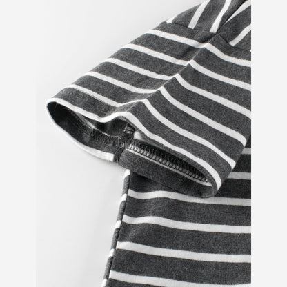 Arrival Children Boys’ Casual Striped Short Sleeves T-shirt in European and American Style for Summer