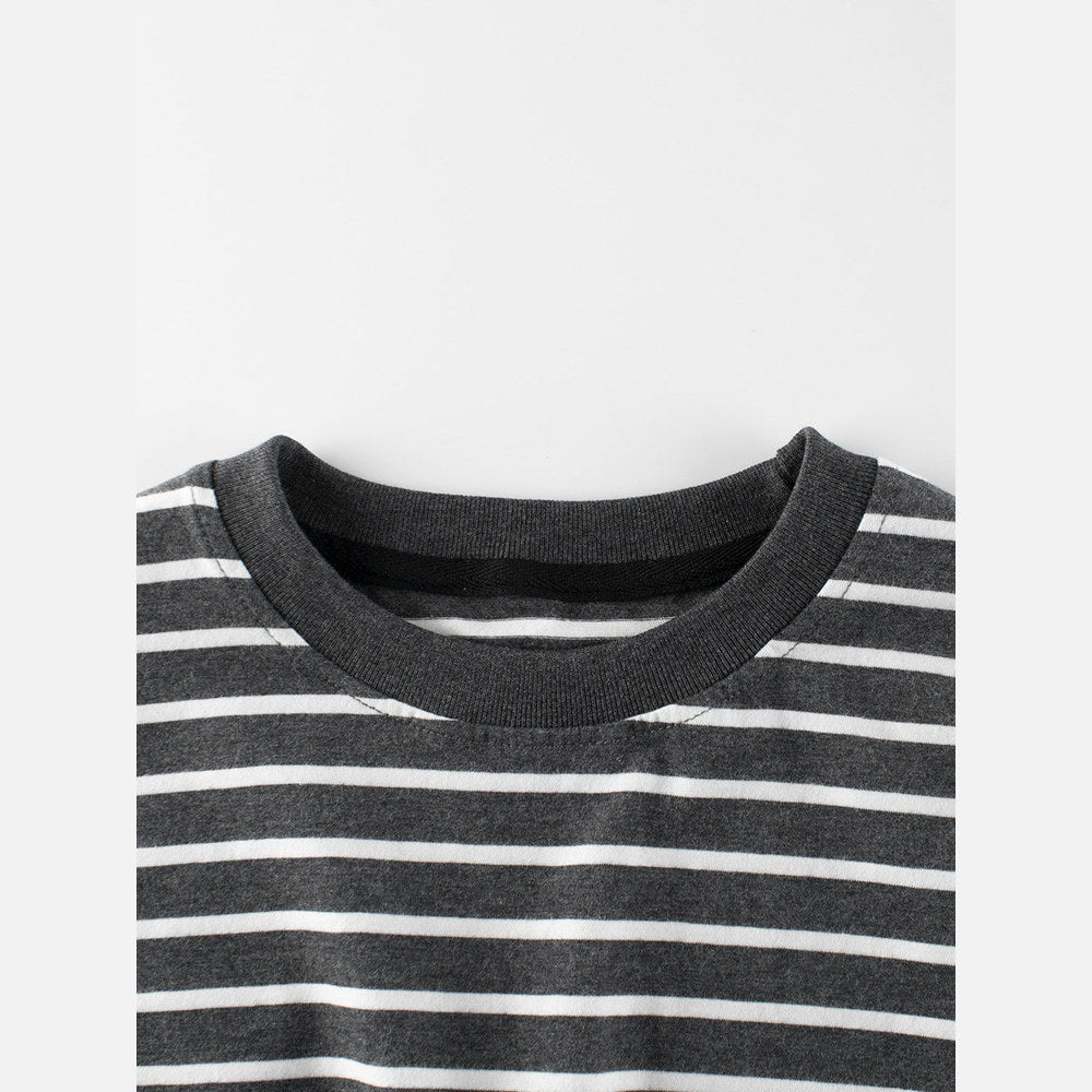 Arrival Children Boys’ Casual Striped Short Sleeves T-shirt in European and American Style for Summer