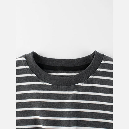 Arrival Children Boys’ Casual Striped Short Sleeves T-shirt in European and American Style for Summer