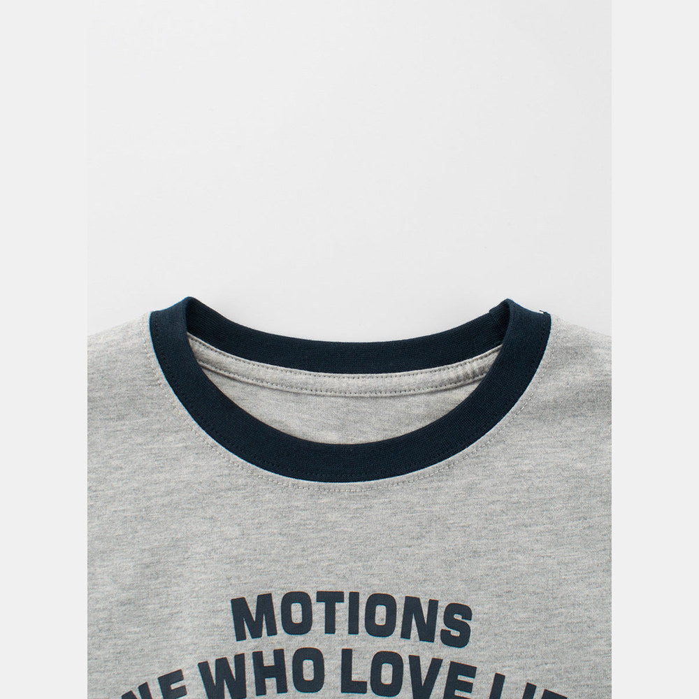 MyKids-USA® Letters Print Kids’ T-Shirt in European and American Style