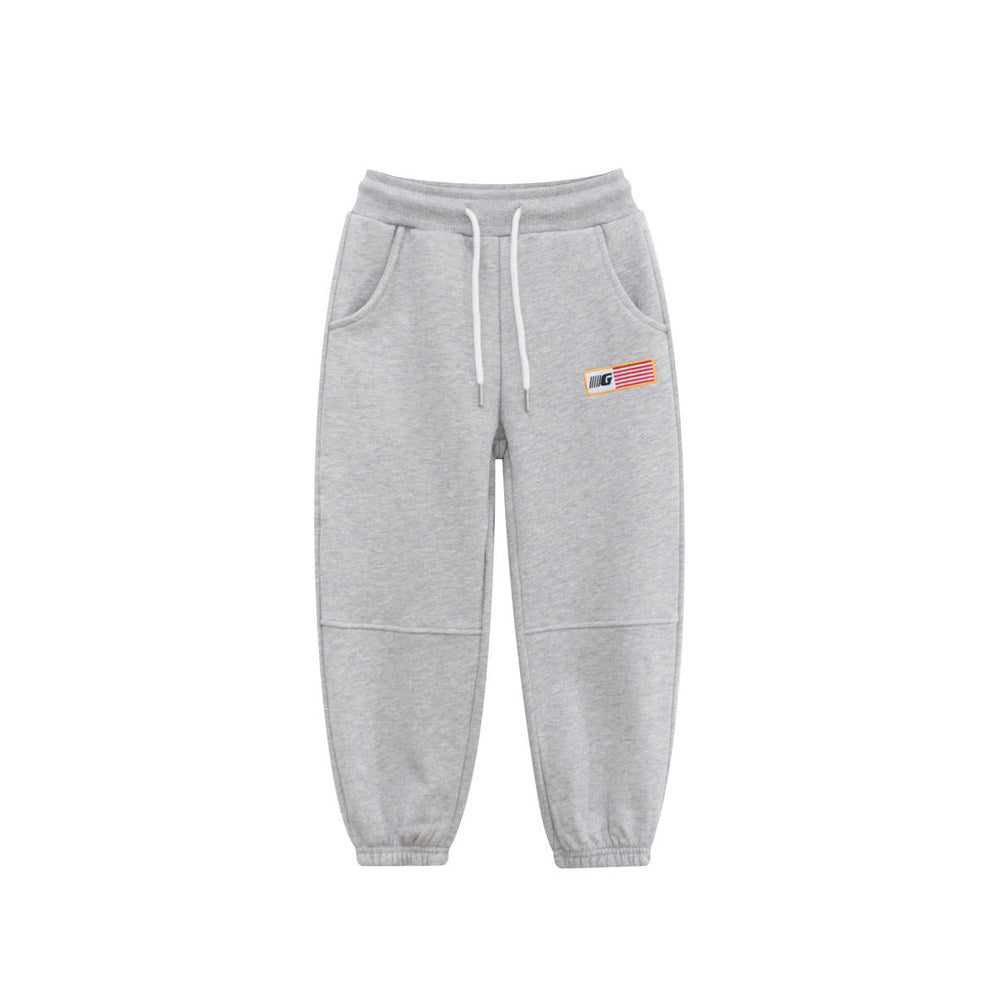 MyKids-USA® Modern Casual Kids Versatile Letters and Striped Logo Sportswear Pants