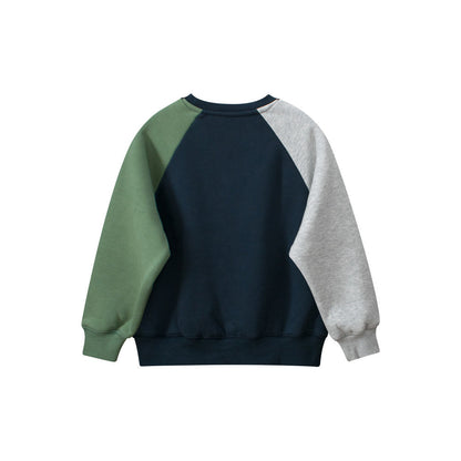 MyKids-USA® Kids Letters Printed Pattern Crew Neck Long Sleeves Warm Cozy Pullover