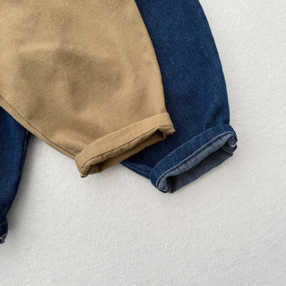 MyKids-USA® Modern Casual Unisex Denim Loose Pants
