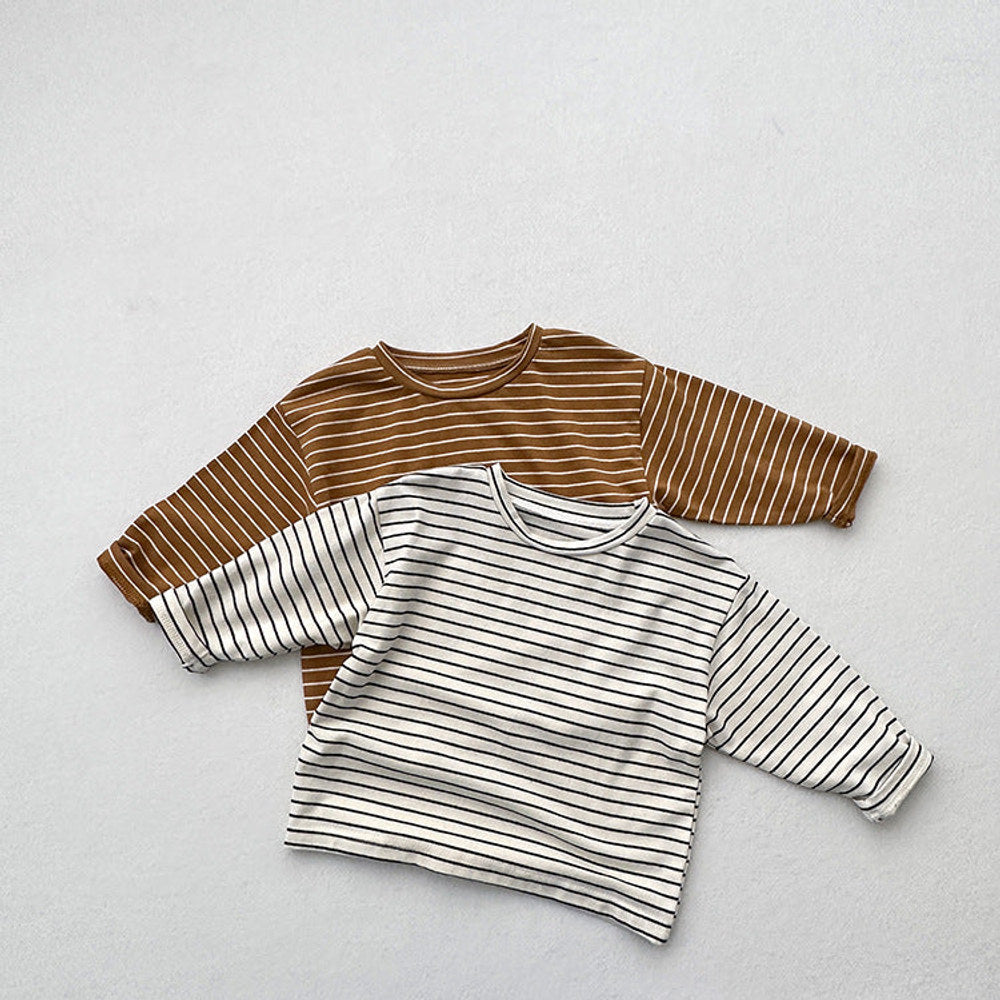 MyKids-USA® Kids Unisex Soft Comfortable Long Sleeves Striped Top