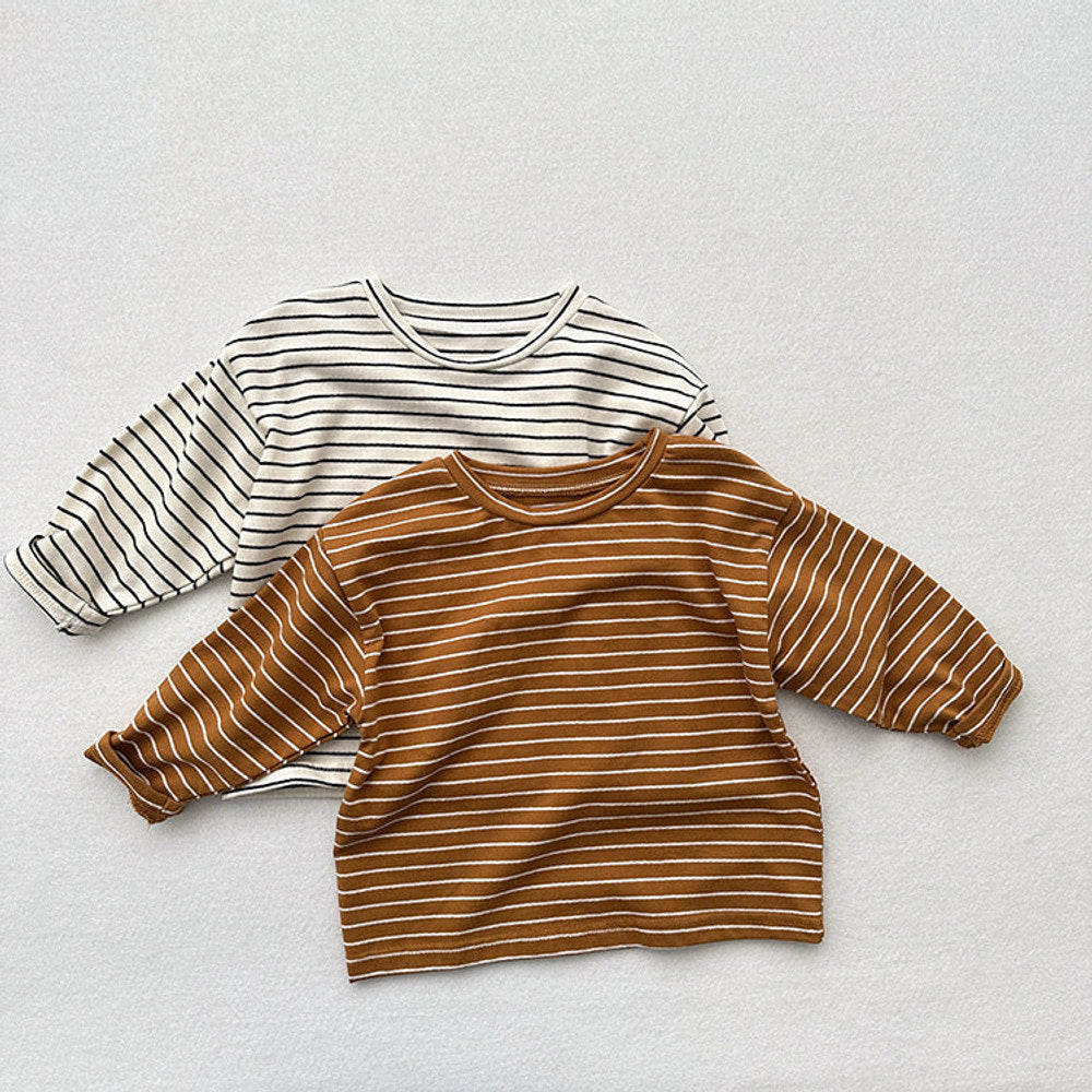 MyKids-USA® Kids Unisex Soft Comfortable Long Sleeves Striped Top