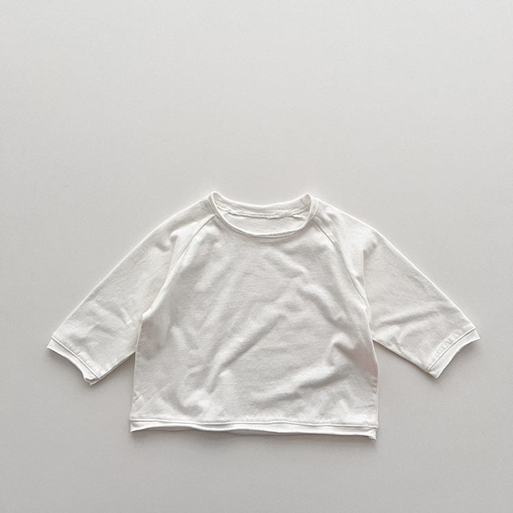 MyKids-USA® Kids Unisex Soft Comfortable Long Sleeves Solid Color Top