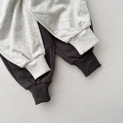 MyKids-USA® Sporty All-match Loose-fit Casual Wide-leg Sweatpants with Elastic Cuffs