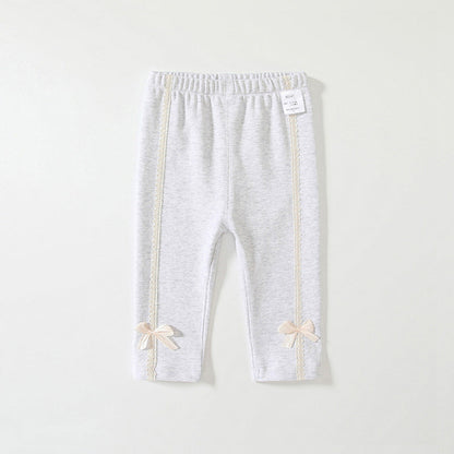 MyKids-USA® Casual Cute Girls Versatile Butterfly-Bows Attached Pants