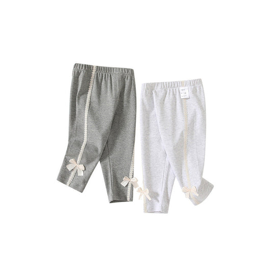 MyKids-USA® Casual Cute Girls Versatile Butterfly-Bows Attached Pants