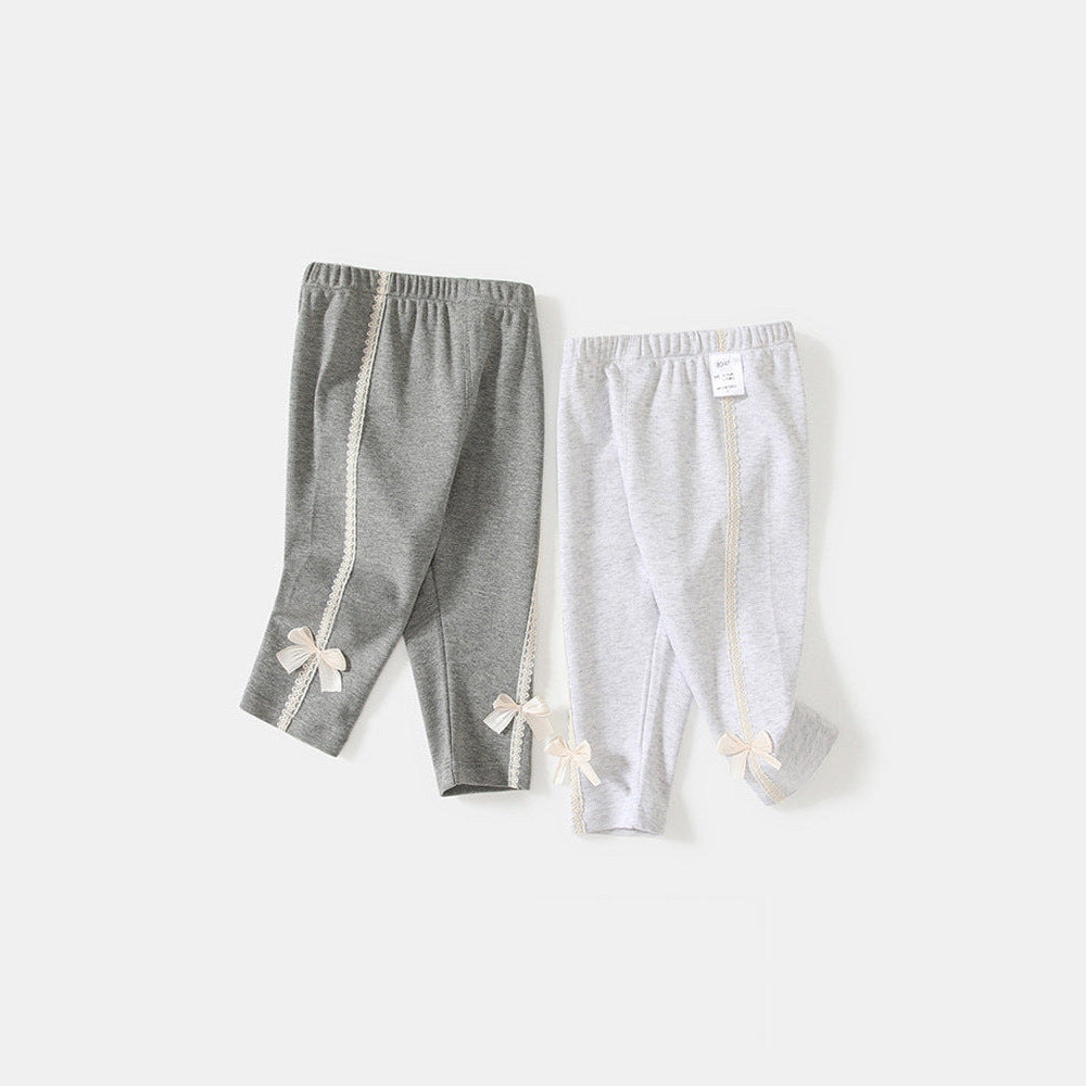 MyKids-USA® Casual Cute Girls Versatile Butterfly-Bows Attached Pants