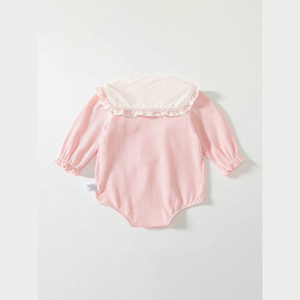 MyKids-USA® Baby Girls Flowers and Rabbits Pattern Pink bodysuit Bodysuits