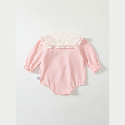 MyKids-USA® Baby Girls Flowers and Rabbits Pattern Pink bodysuit Bodysuits