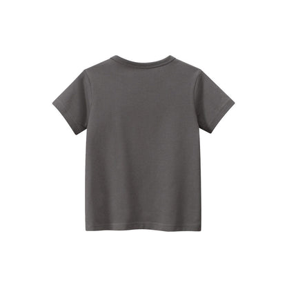 MyKids-USA® Boys’ Cartoon Scenery and Letters Print T-shirt in European and American Style