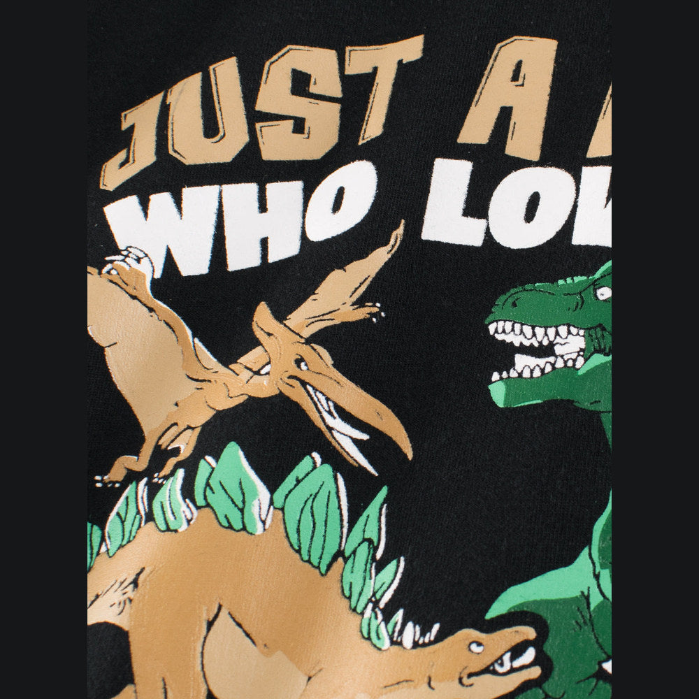 MyKids-USA® Boys’ Cartoon Dinosaur and Letters Print T-shirt in European and American Style