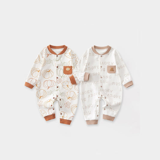 MyKids-USA® Baby Unisex Long Sleeves Simple Pattern Rompers