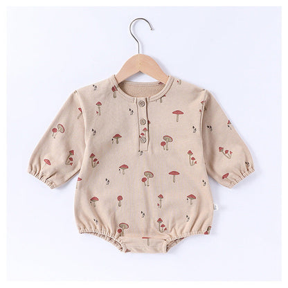 MyKids-USA® Baby Unisex Long Sleeves Simple Fruits Pattern bodysuit