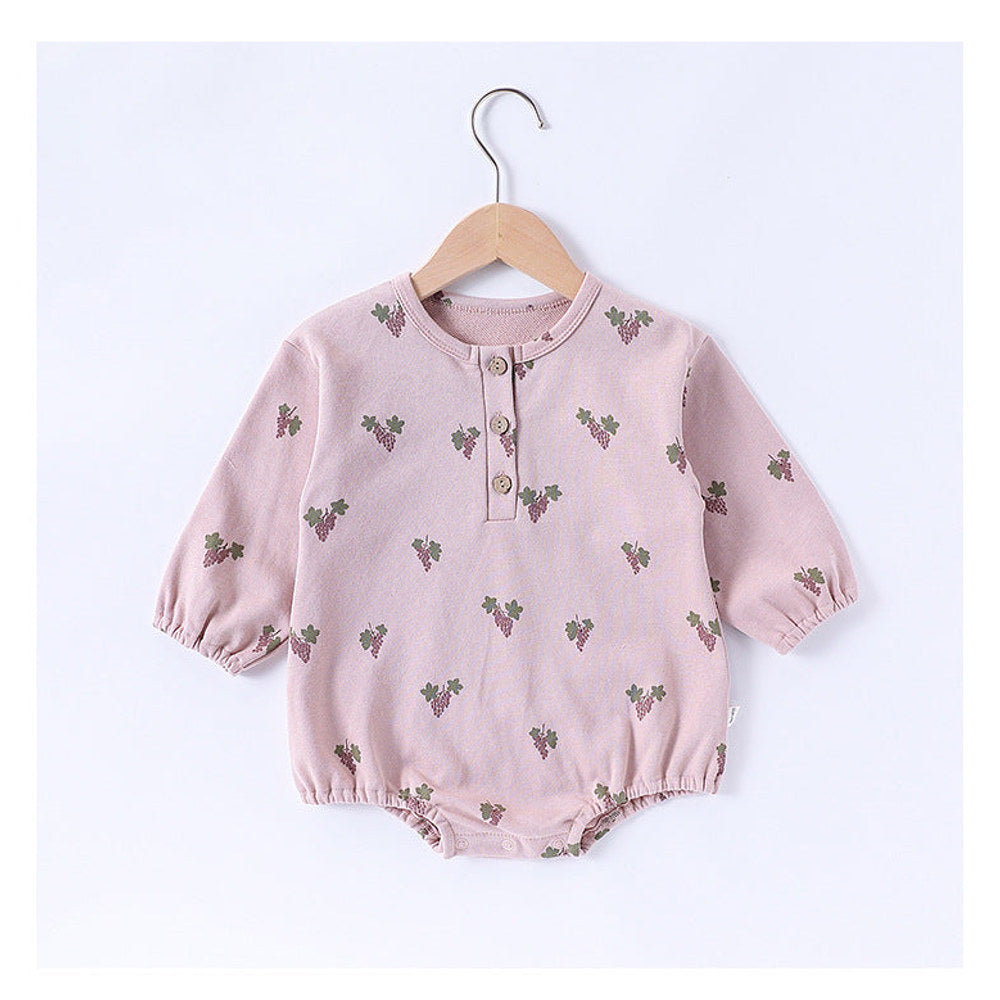 MyKids-USA® Baby Unisex Long Sleeves Simple Fruits Pattern bodysuit