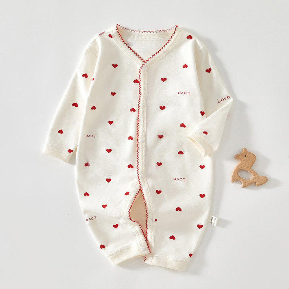 MyKids-USA® Baby Unisex Long Sleeves Simple Pattern Rompers