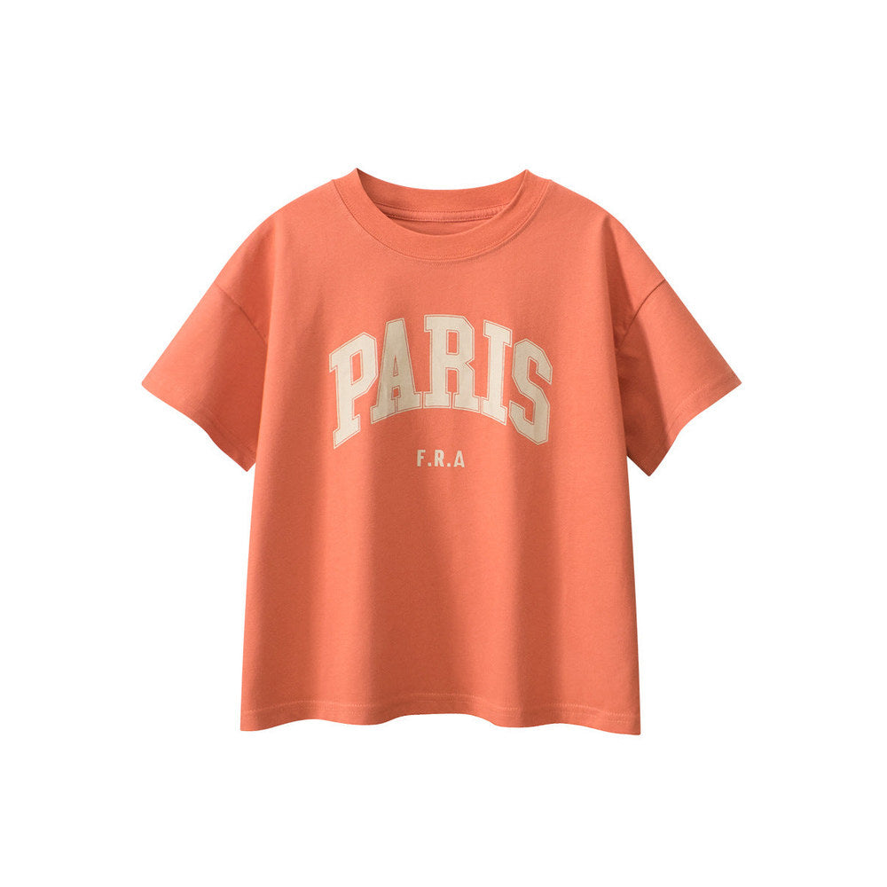 MyKids-USA® Boys and Girls’ Letters Print T-shirt in European and American Style