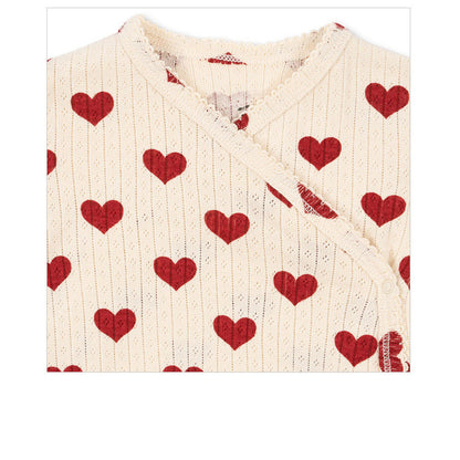 MyKids-USA® Baby Kids Heart Pattern bodysuit and Pants Clothing Set for Girls