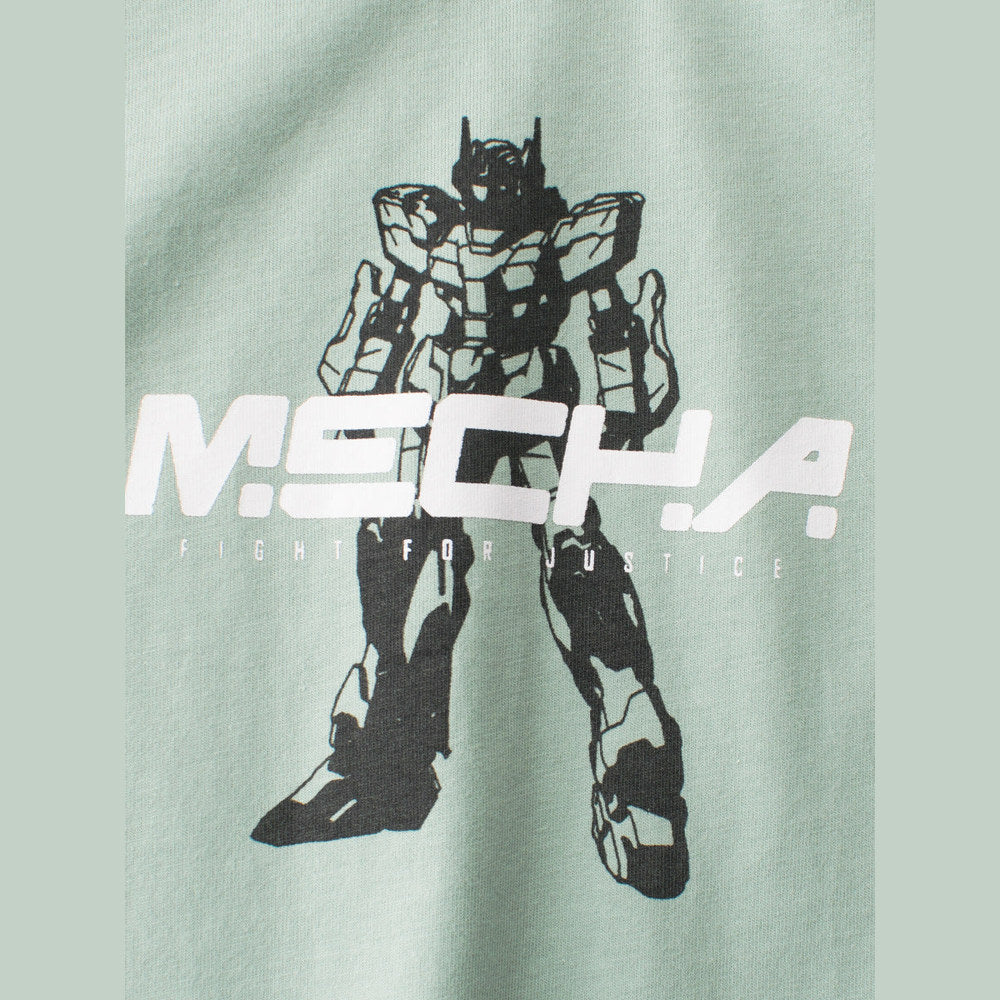 MyKids-USA® Boys’ Transformer Cartoon and Letters Print T-shirt in European and American Style