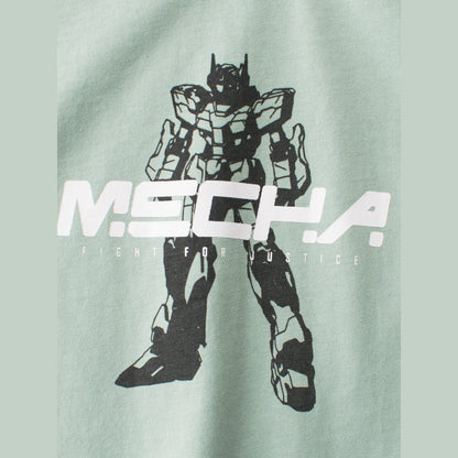 MyKids-USA® Boys’ Transformer Cartoon and Letters Print T-shirt in European and American Style