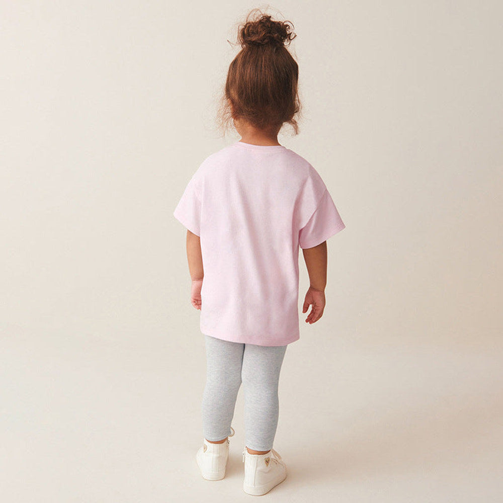 MyKids-USA® Baby Kids Cartoon Mermaid Pattern T-shirt and Grey Pants Clothing Set for Girls