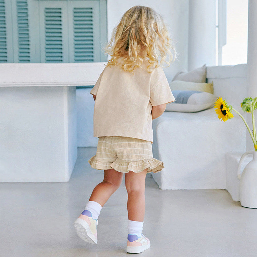 MyKids-USA® Baby Kids Unicorn Cartoon Pattern T-shirt and Striped Bloomers Clothing Set for Girls